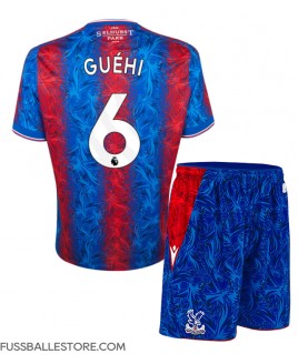 Günstige Crystal Palace Marc Guehi #6 Heimtrikotsatz Kinder 2024-25 Kurzarm (+ Kurze Hosen)
